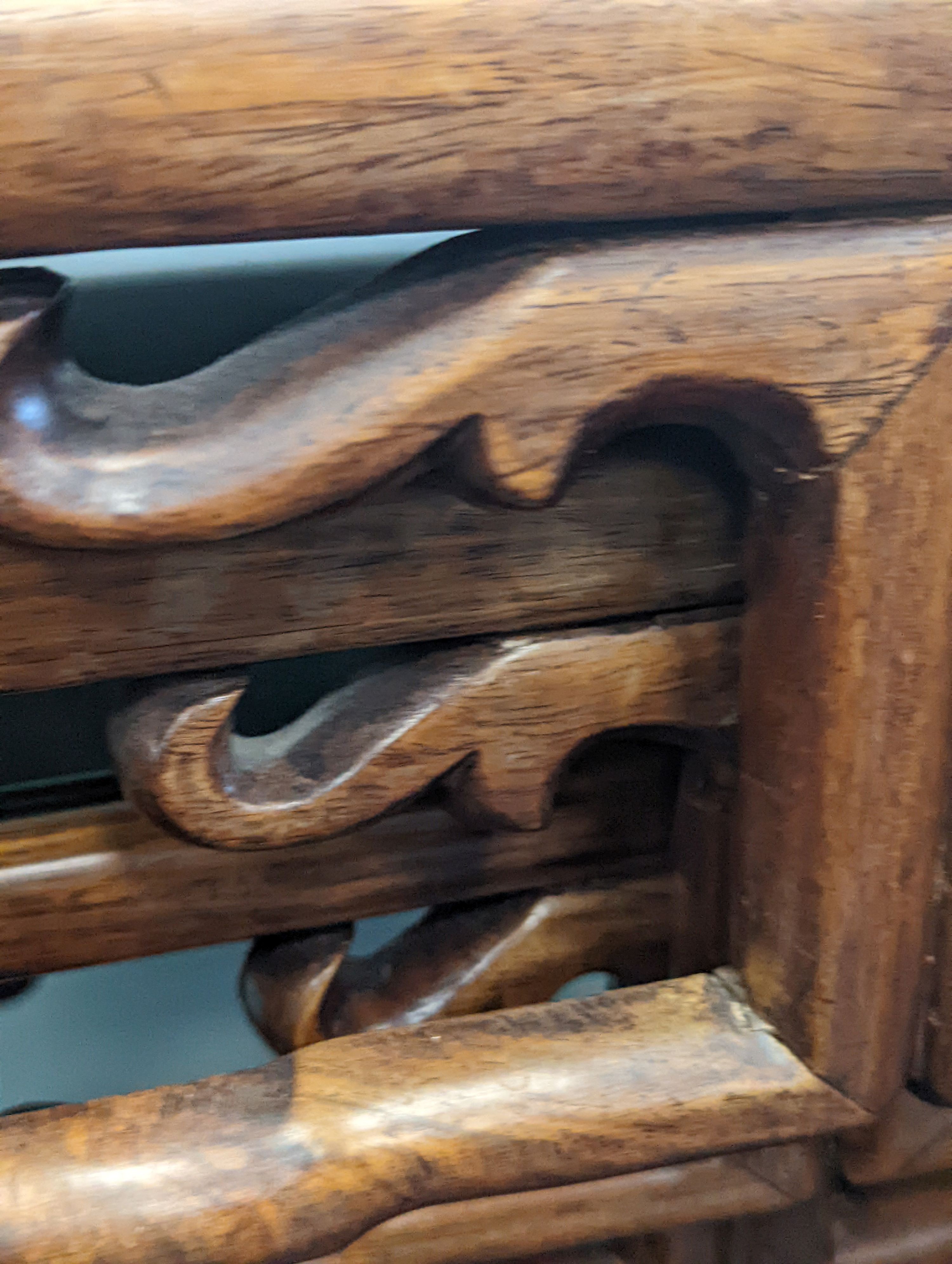 A nest of three Chinese hardwood tables, width 40cm, depth 32cm, height 59cm